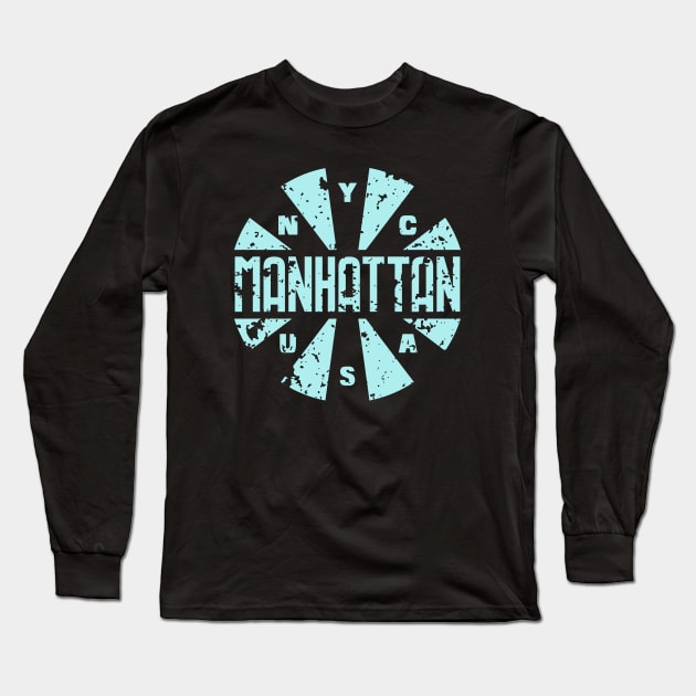Manhattan Long Sleeve T-Shirt by colorsplash